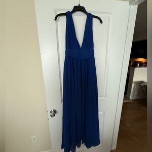 Lulus blue maxi formal dress